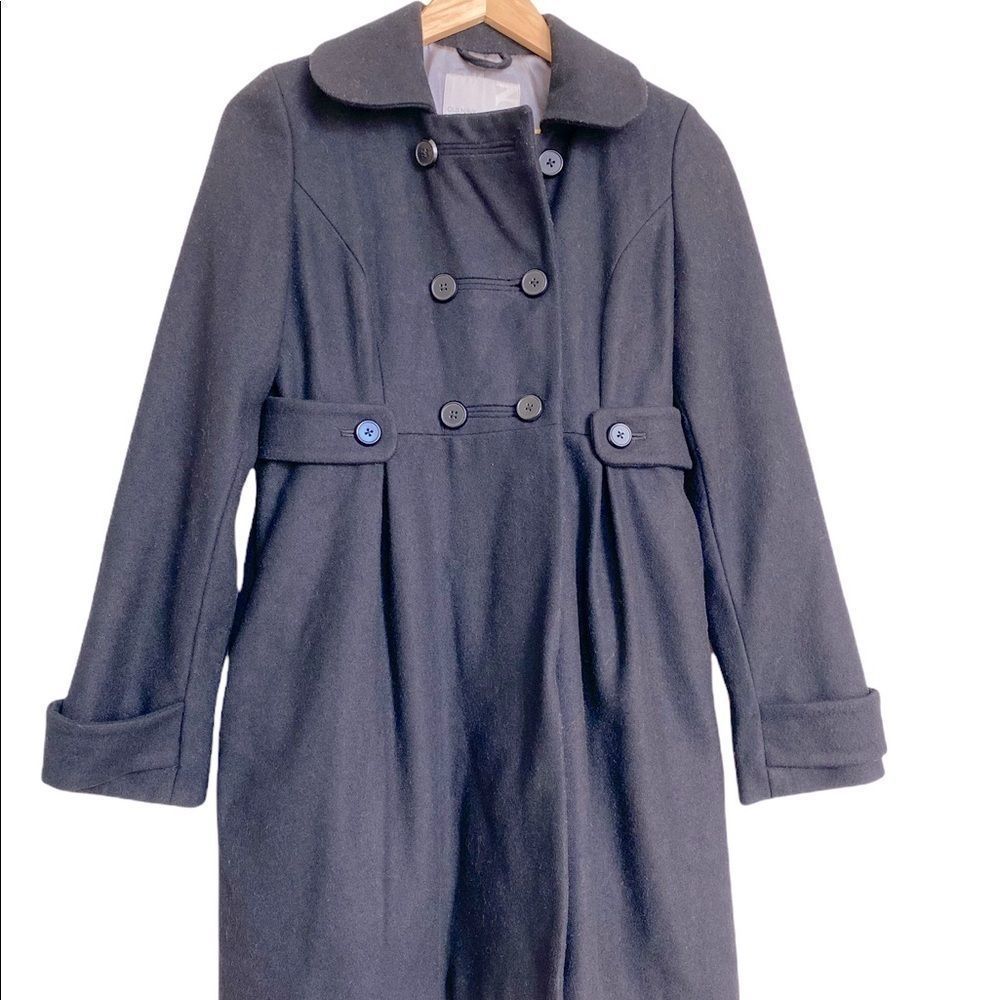 Old Navy Black Wool Blend Pea Coat Size XS